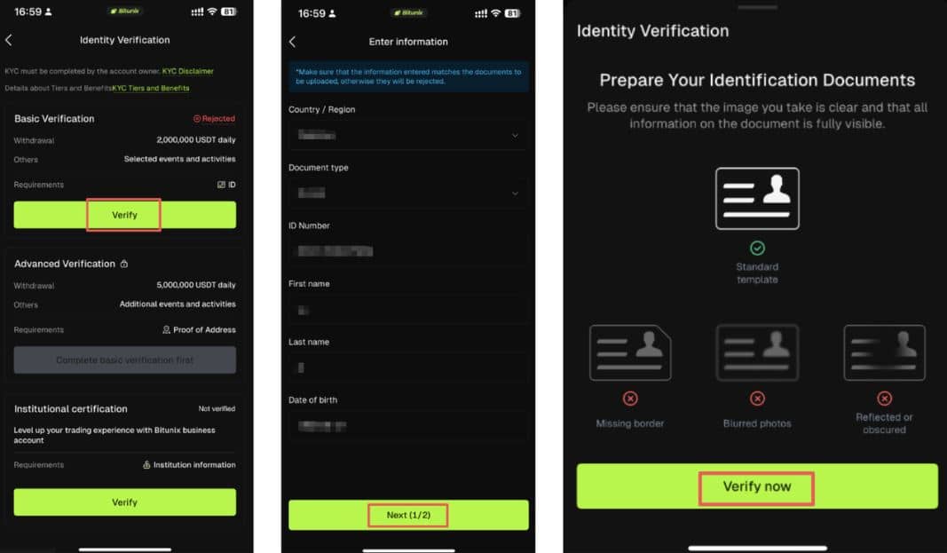 bitunix Verify